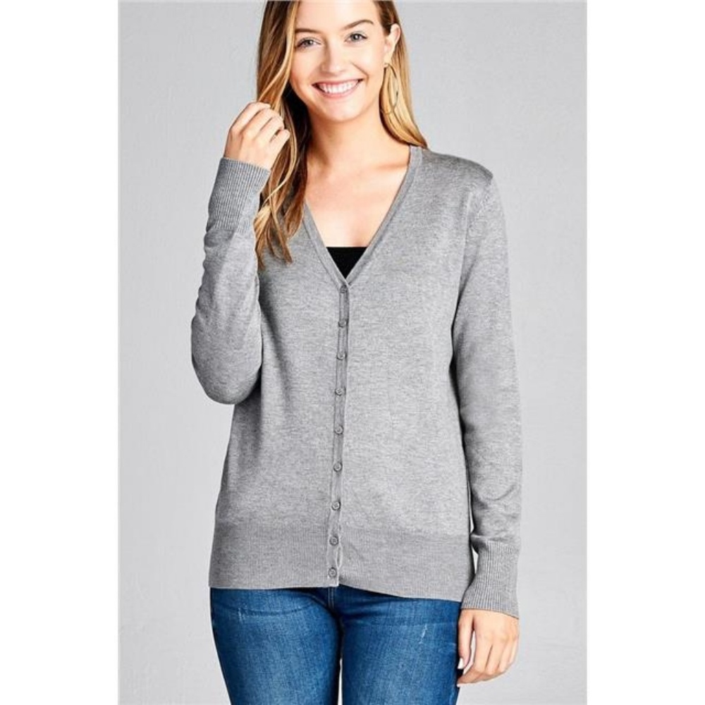 SWEET CLASSIC ROSE SOFT BUTTON DOWN CARDI 3 PACK